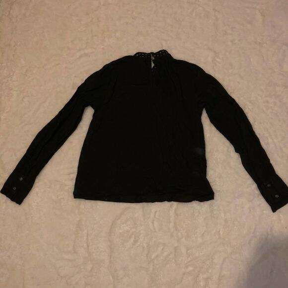 Loft Army Green Long Sleeve Blouse - Picture 4 of 6